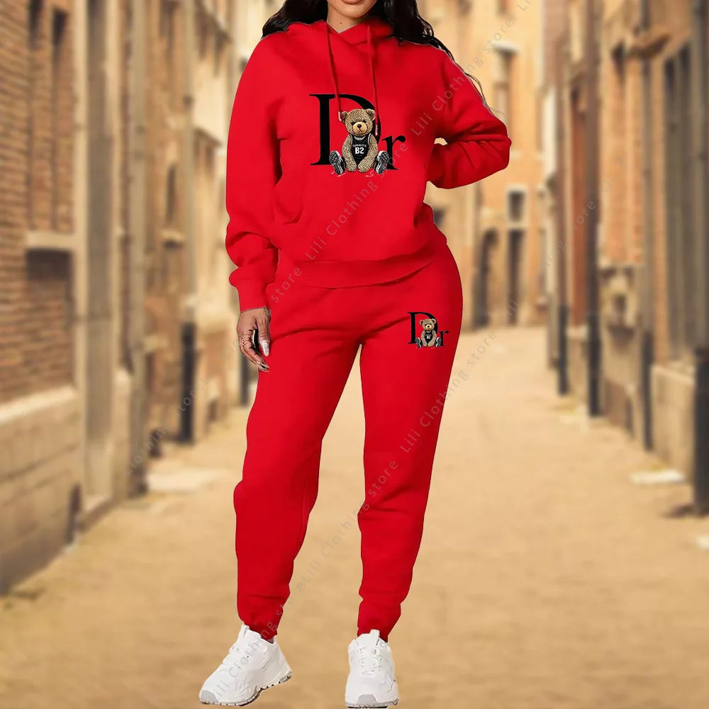 Women's TrackSuit Aesthetic Designer Cloths Sets